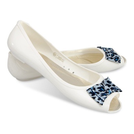 Ballerine Con Sandali Open Toe 092D Bianco bianca