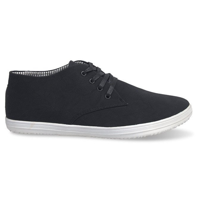 Sneakers alte alla moda 3232 nere nero