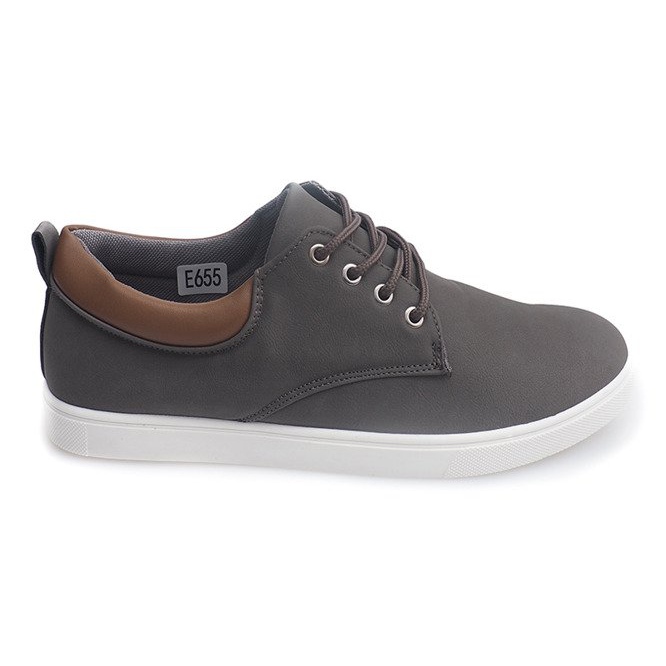 Sneakers casual da uomo 655 grigie grigio