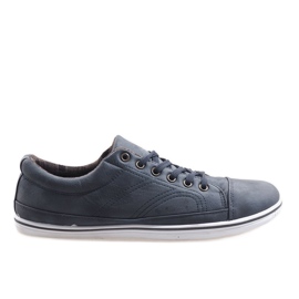 Sneakers alte alla moda TL345 Navy Blue blu navy