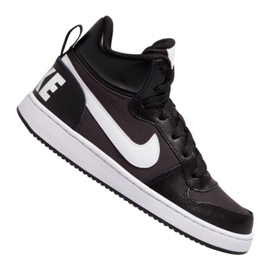 Nike Court Borough Mid Pe (GS) Jr BV1607-001 scarpe nero