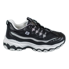 Yes Mile Sneakers Con Glitter nero