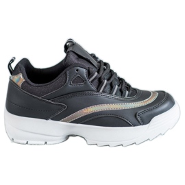 SHELOVET Scarpe da ginnastica nere alla moda nero