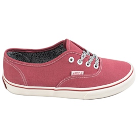 SHELOVET Scarpe da ginnastica comode rosso