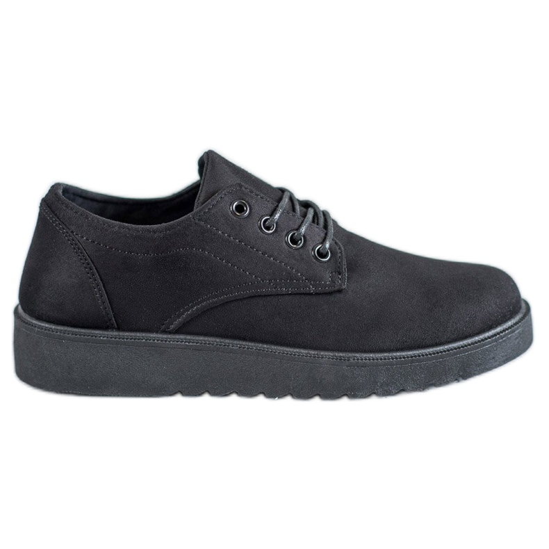 SHELOVET Scarpe scamosciate nero