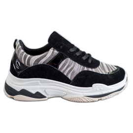 Kylie Sneakers con stampa zebrata nero multicolore