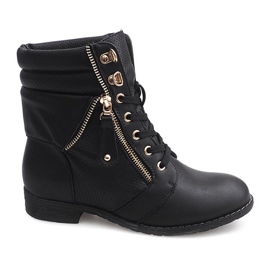 Stivali Oro Cerniera 8891 Nero