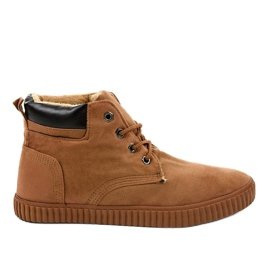 Sneakers da uomo isolate marroni AN06 marrone