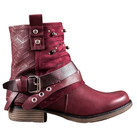 SHELOVET Stivali Con Strass rosso