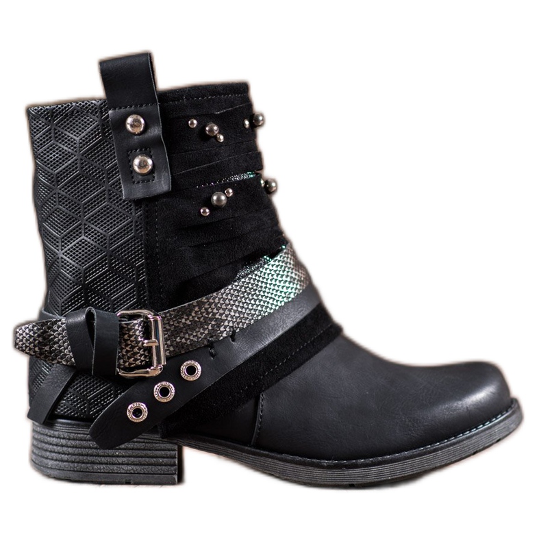 SHELOVET Stivali Con Strass nero