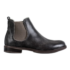 SDS Stivaletti Chelsea con jet grigio
