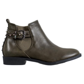 SHELOVET Stivaletti Chelsea Verdi Con Strass verde