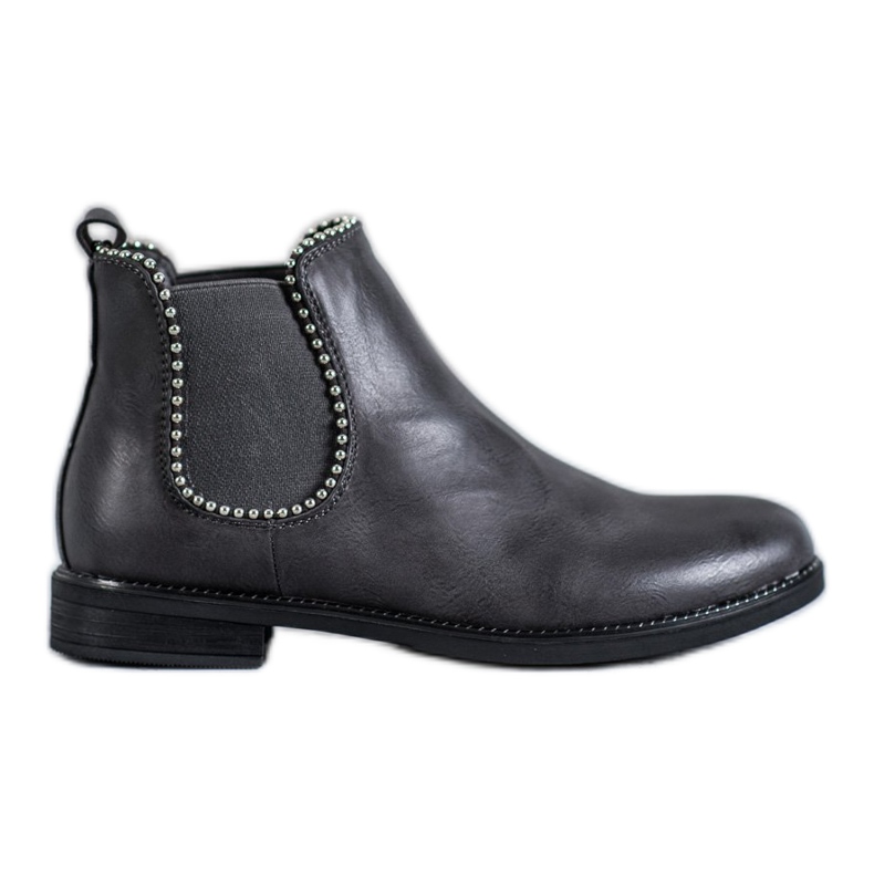 SDS Stivaletti Chelsea con jet grigio