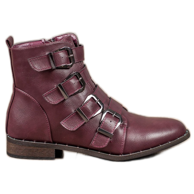 Cm Paris Stivali Con Fibbie rosso