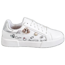 Bestelle Scarpe sportive con ornamenti bianco