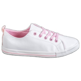 SHELOVET Scarpe da ginnastica comode bianco
