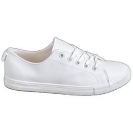 SHELOVET Scarpe da ginnastica comode bianca