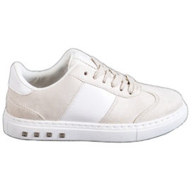 Emaks Sneakers Con Strass bianca marrone