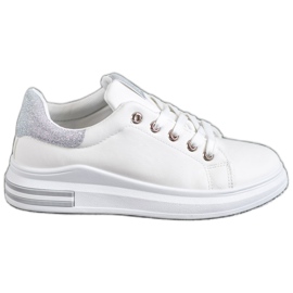 SHELOVET Sneakers in ecopelle bianca