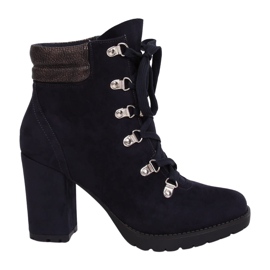 Stivali in legno blu navy 8992 Blu