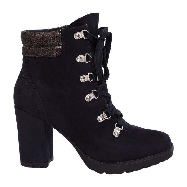 Stivali in legno blu navy 8992 Blu