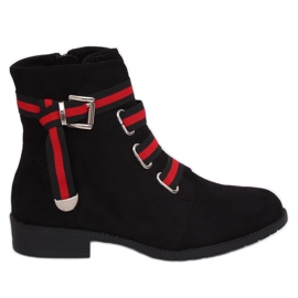 Stivali neri piatti da donna neri 1706 Black nero