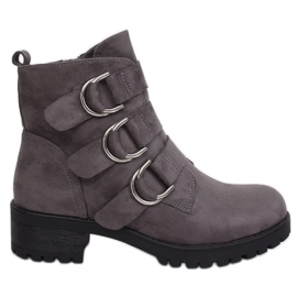 Grigio Stivali grigi da donna Z144 Grigio