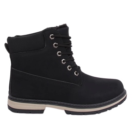 Stivali in legno isolati neri W19-42 Black nero