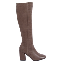 Tacchi alti classici beige 5319 Kaki