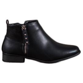 Cm Paris Stivaletti con ecopelle nero