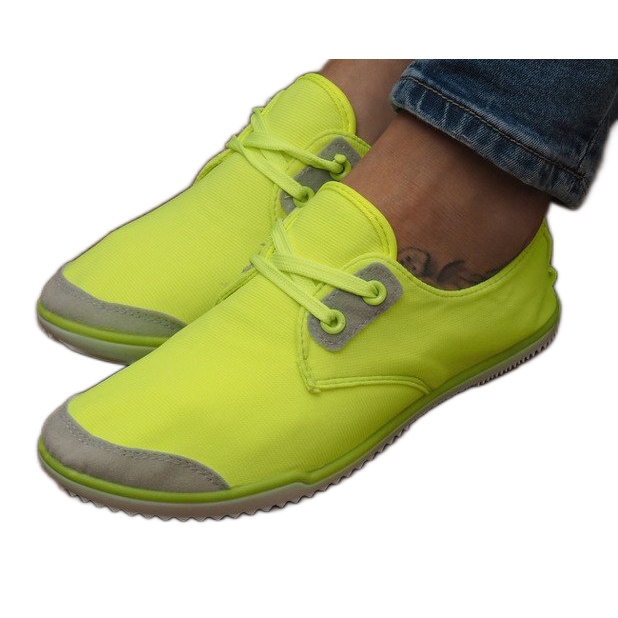 Sneakers stringate gialle 1603 in Lycra giallo
