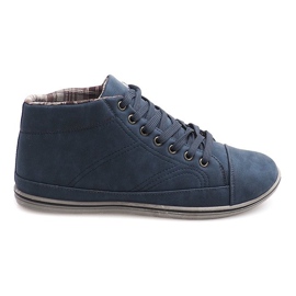 Sneakers Alte Alla Moda TL364 Blu Navy