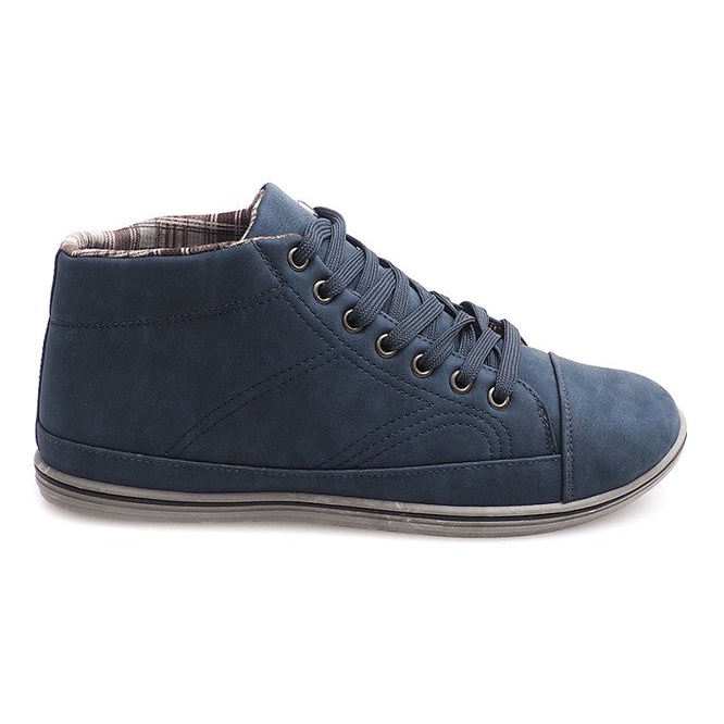 Sneakers Alte Alla Moda TL364 Blu Navy