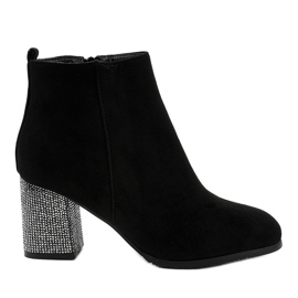 Stivaletti in camoscio nero sul post DS00055