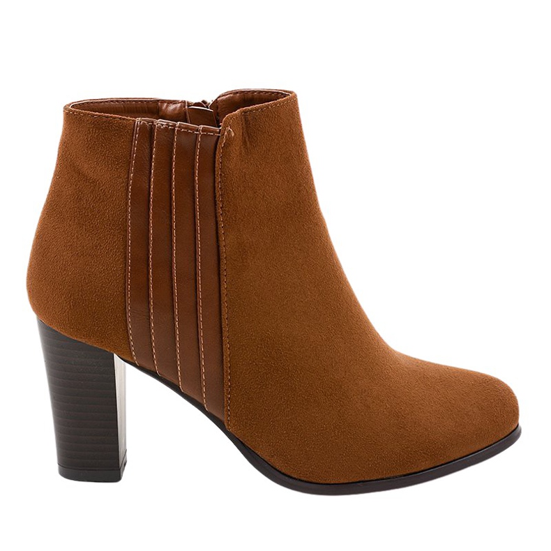 Stivali da donna in camoscio marrone K93