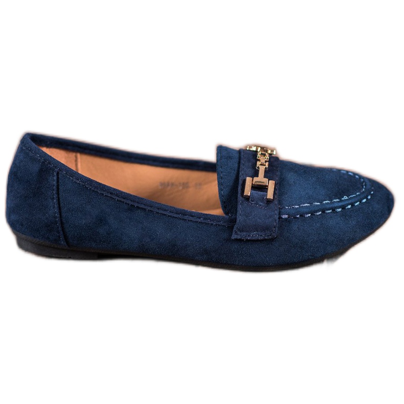 Abloom Signori in pelle scamosciata con ornamento blu