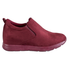 Sport Scarpe Slip-On da donna rosso