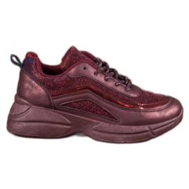 SHELOVET Scarpe sportive lucide rosso