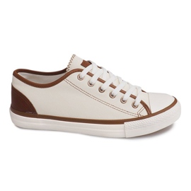 Scarpe da ginnastica bianche XNO1 bianca marrone