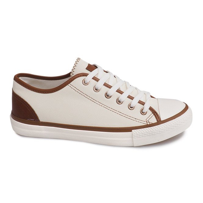 Scarpe da ginnastica bianche XNO1 bianca marrone