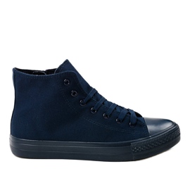 Sneakers alte uomo blu navy XN50