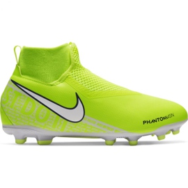 Nike Phantom Vsn Academy Df FG / MG Jr AO3287-717 scarpe da calcio giallo giallo