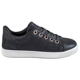 SHELOVET Sneakers Con Glitter nero
