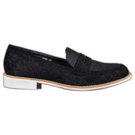 Bestelle Mocassini Con Glitter nero
