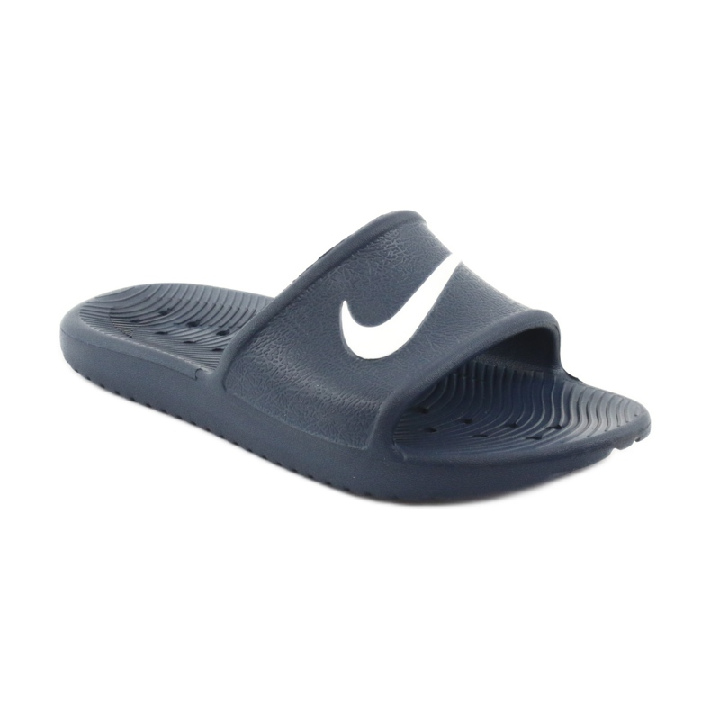 Nike Kawa Doccia 832528 400 pantofole bianca blu navy