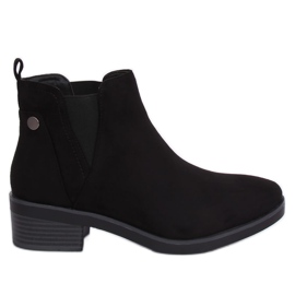 Stivaletti Chelsea neri da donna 8B978 Black nero