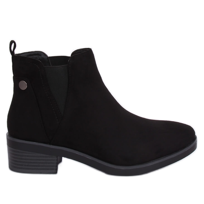 Stivaletti Chelsea neri da donna 8B978 Black nero