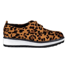 Marquiz Scarpe brogue da donna con macchie multicolore
