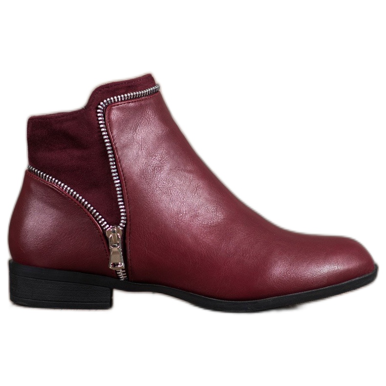 Anesia Paris Stivali da donna bordeaux rosso