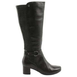 Caprice Stivali elasticizzati, larghezza XL 25526 neri nero
